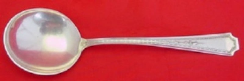 Sterling Silver Gumbo Soup Spoon Colfax Pattern by Durgin-Gorham 7 Inch (1 of 2)