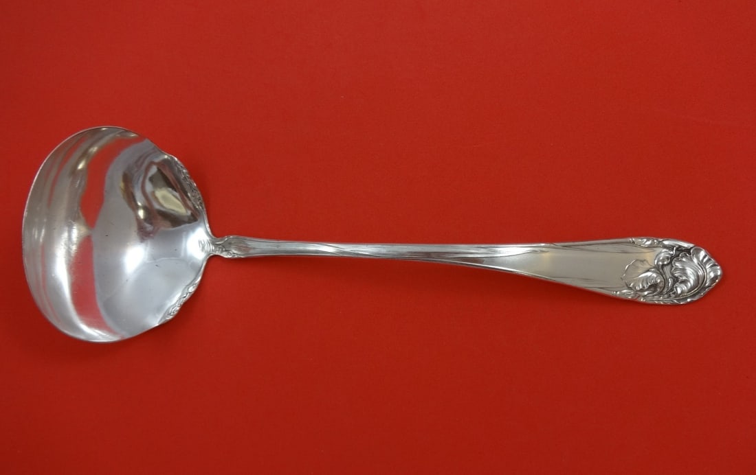 Community Plate Flower de Luce Silverplate Soup Ladle 10 3/4 inches (1 of 1)