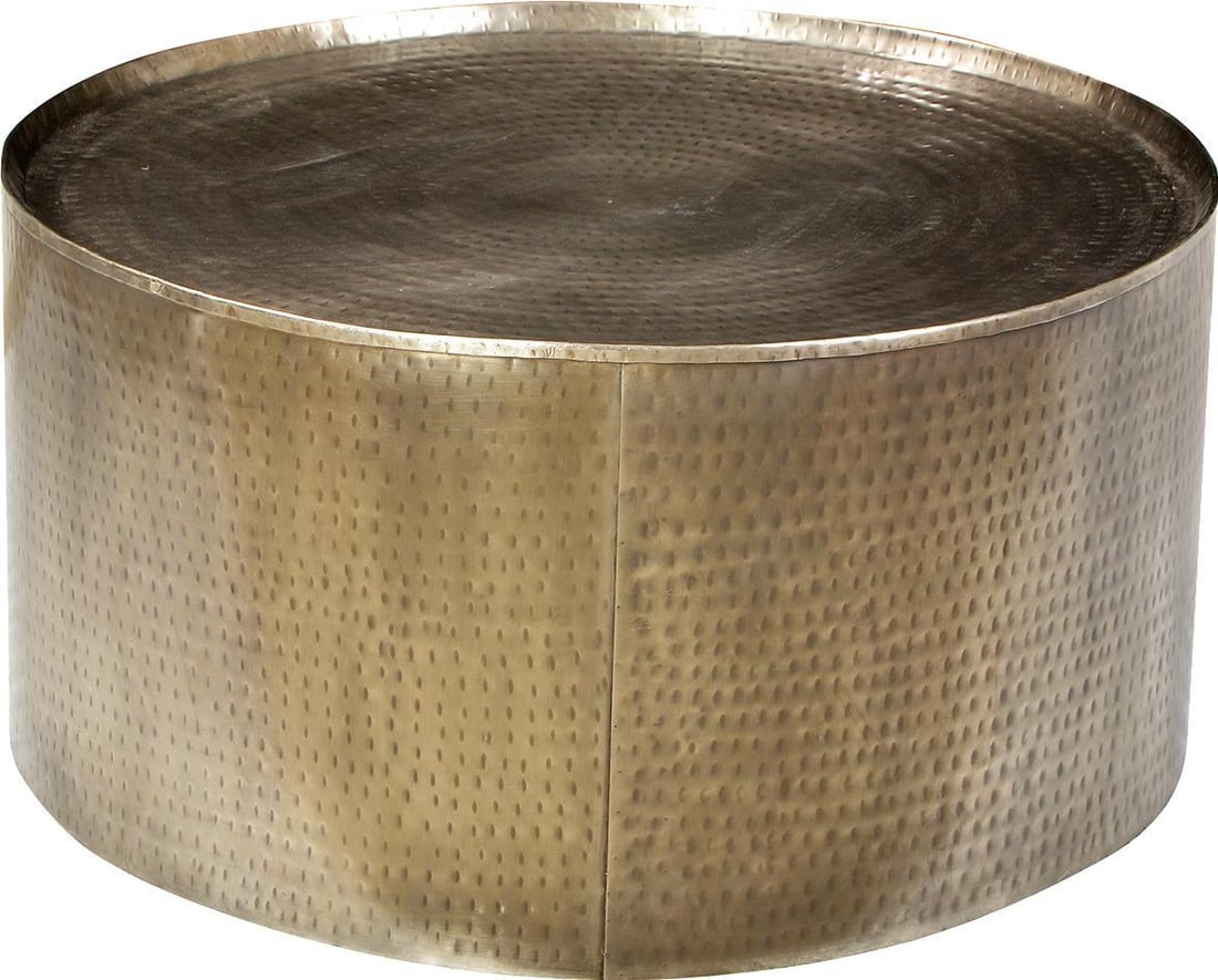 Regency Style Harper Coffee Table Wrought Iron Brass Finish (1 of 1)