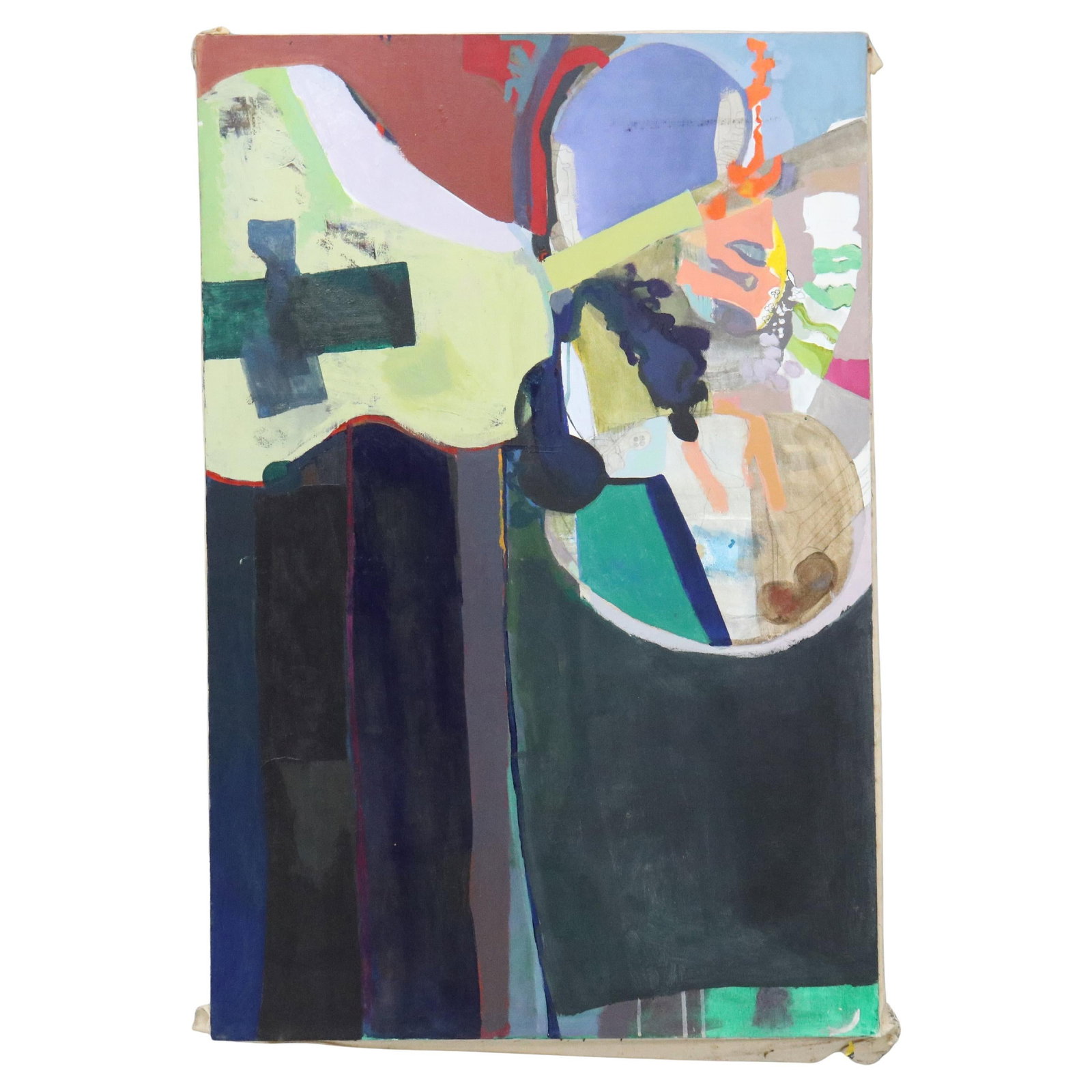 Abstract Impressionist Oil Painting Attributed to Sharie Jones Circa 1968 (1 of 11)