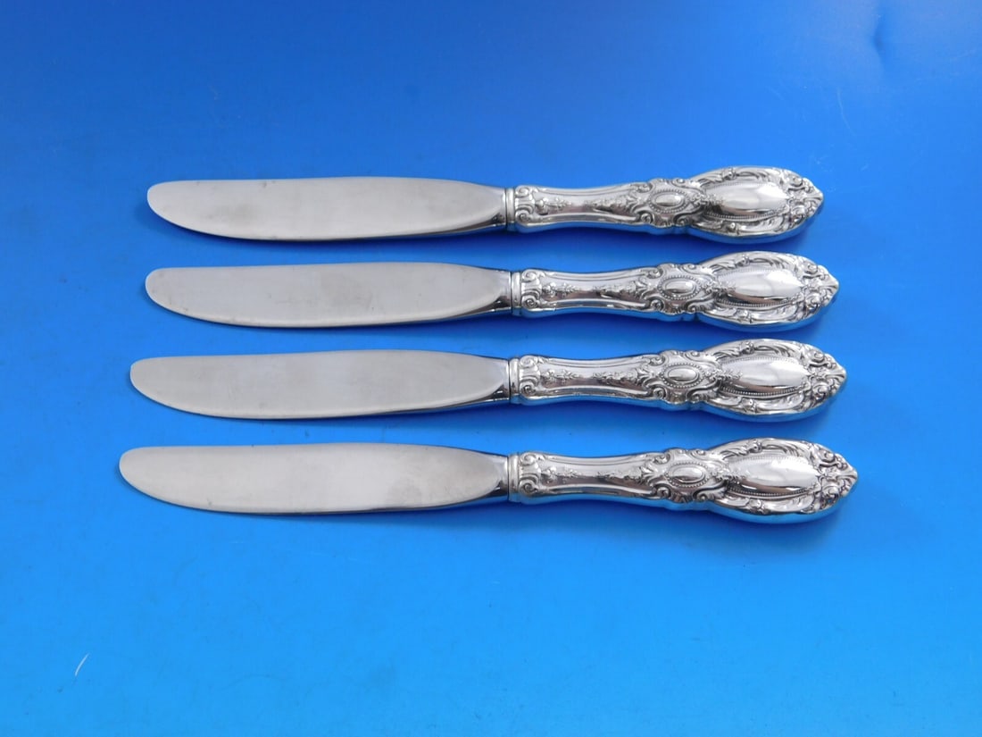 Towle King Richard Sterling Silver Butter Spreaders Set of 4 (1 of 3)