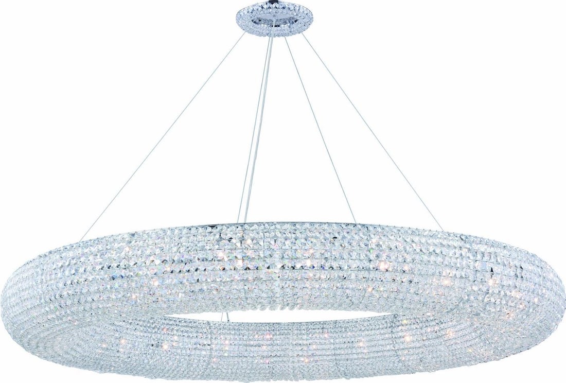 Elegant Lighting Paris Chrome 24-Light Adjustable Hanging Lamp (1 of 1)