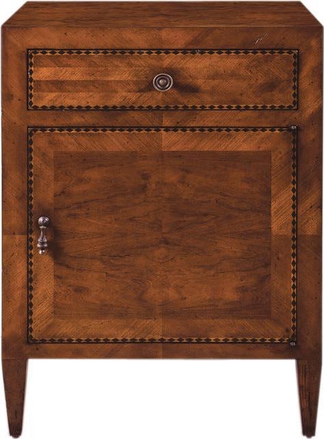 Port Eliot Neo-Classical Wood Cabinet with Cherry and Ebony Kingwood Inlays (1 of 2)