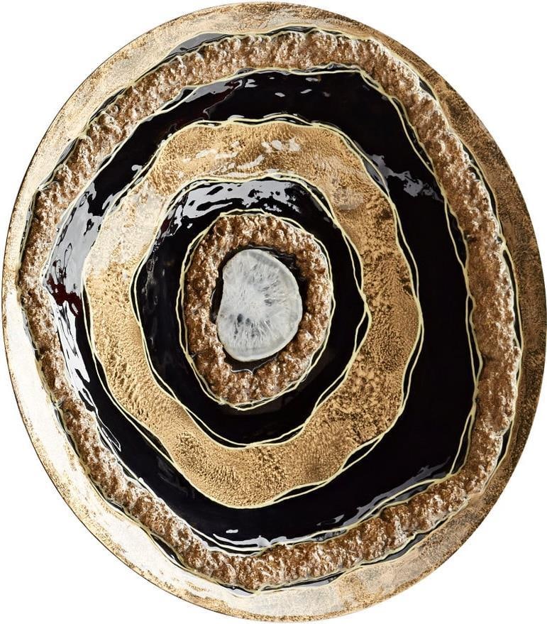 Cyan Victorian Black Gold Iron Candle Holder 19.5 Inches (1 of 2)