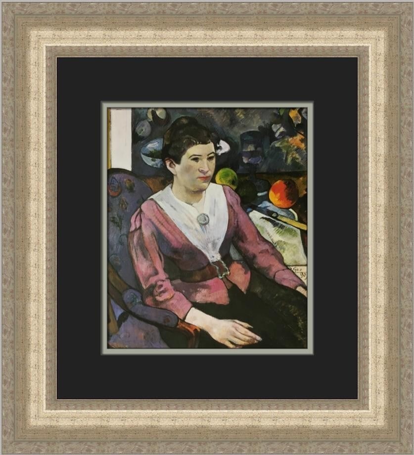Paul Gauguin Portrait of a Woman Custom Framed Print 19x17 (1 of 2)