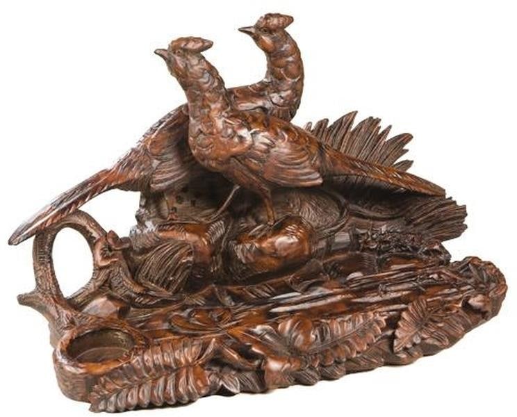 Traditional Lodge Style Hand-Cast Pheasant Pen Holder by OK Casting: Traditional Lodge Style Hand-Cast Pheasant Pen Holder by OK Casting This item is made at time of order. Please allow 42 to 70 days for production. Enhance your workspace with this exquisite hand-cast 