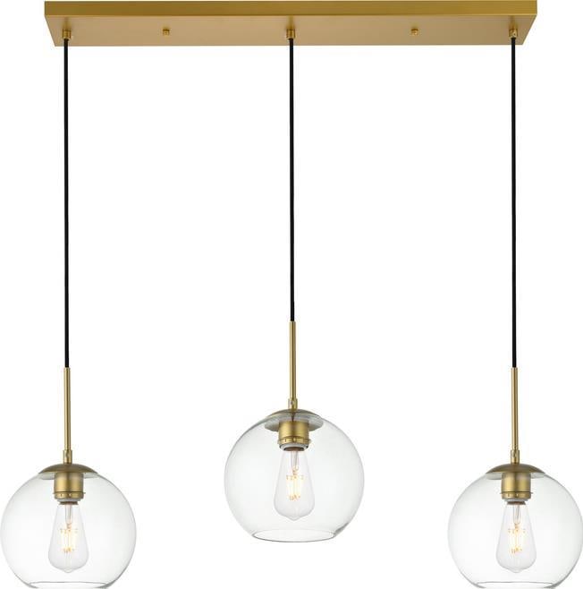 Baxter Transitional Brass Pendant Light UL Listed 8H 36W (1 of 1)