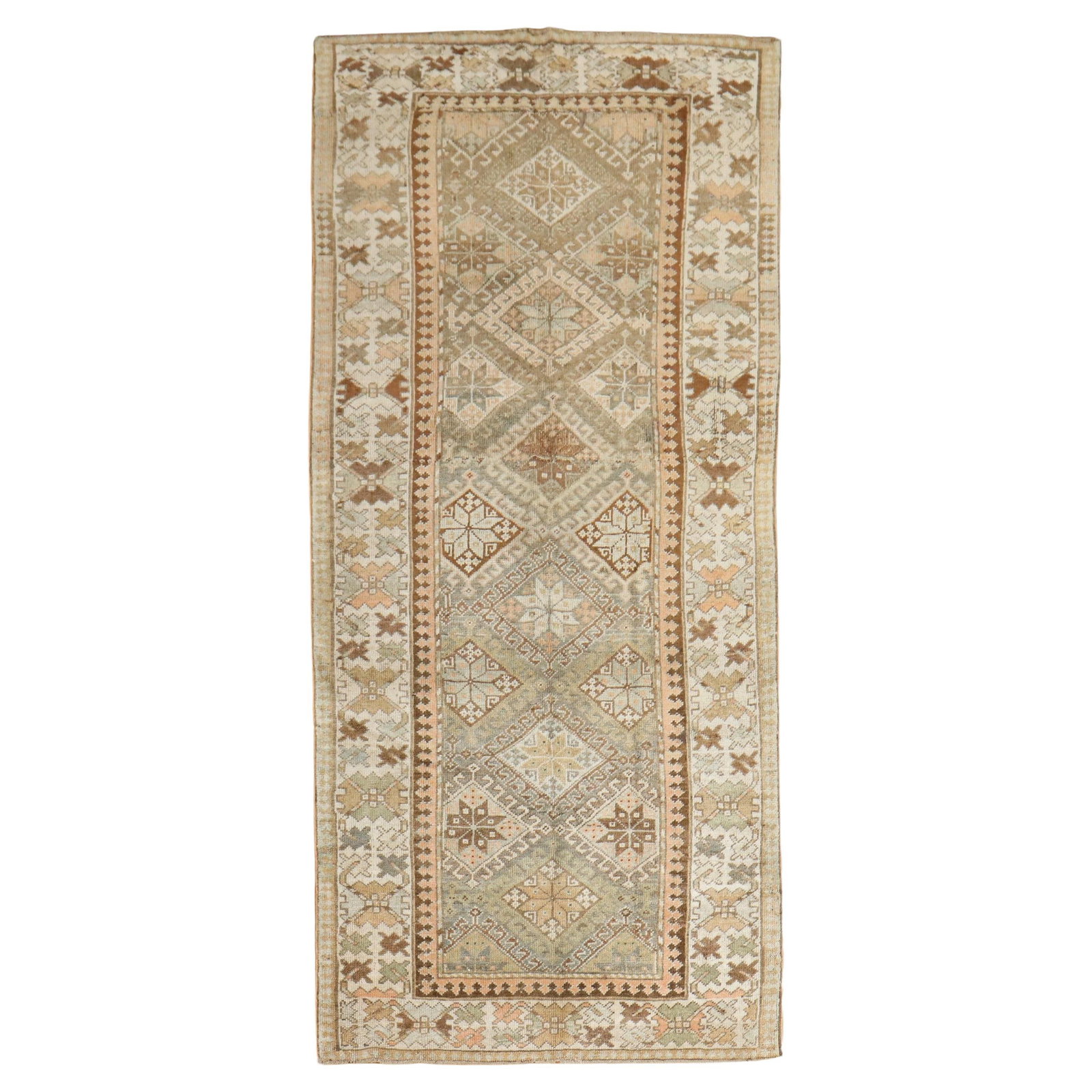 Zabihi Collection Vintage Persian Kurd Tribal Runner Wool 42 x 86 in (1 of 7)