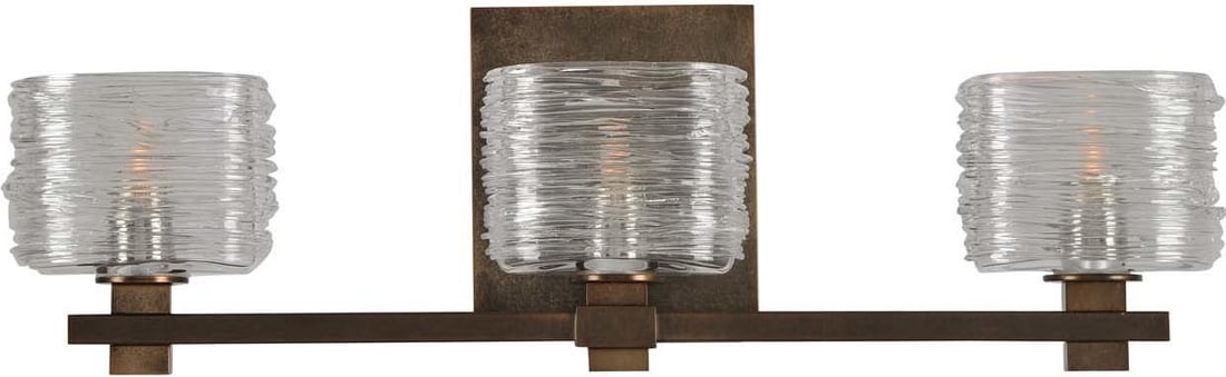 Kalco Clearwater Bronze 3-Light Bath Fixture Dimmable (1 of 1)