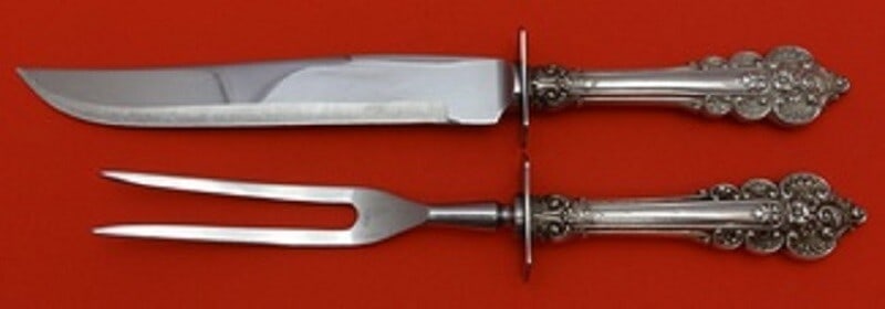 Frank Whiting Botticelli Sterling Silver 2pc Steak Carving Set (1 of 1)