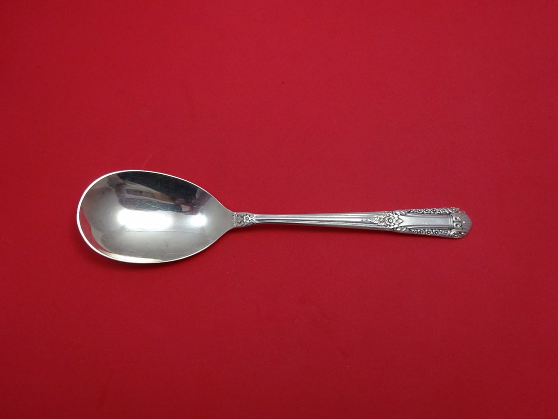 State House Sterling Silver Inaugural Serving Spoon Ovoid 8 1/2 Inch (1 of 1)