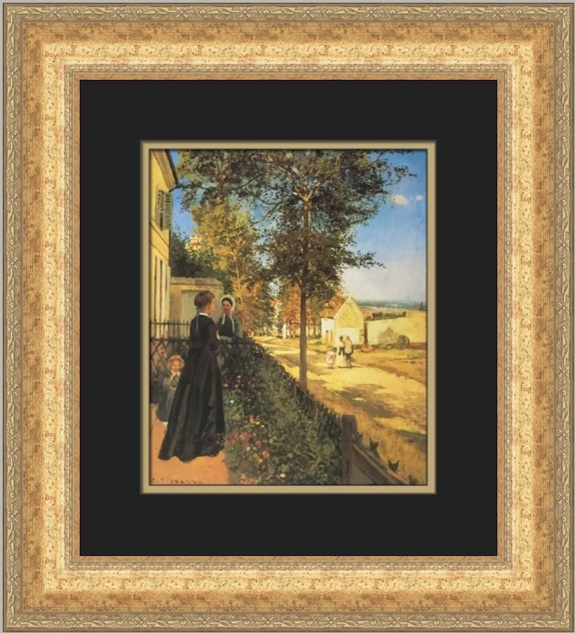Camille Pissarro The Road to Versailles Custom Framed Art Print (1 of 2)