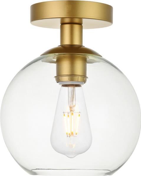 Baxter Brass Flush-Mount Ceiling Light by Elegant Lighting (1 of 1)
