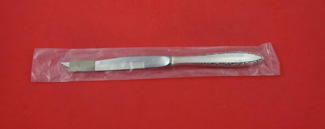 Lunt Lace Point Sterling Silver Steak Knife 9.25 Inch New (1 of 2)