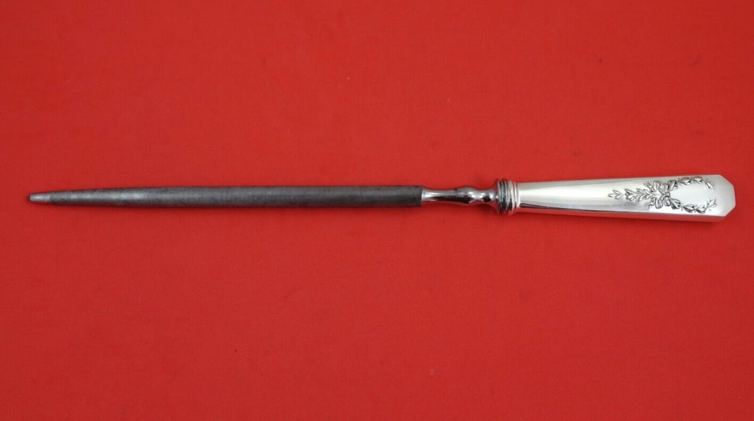 Whiting Madam Jumel Sterling Silver Roast Carving Hone 13 1/4" (1 of 2)