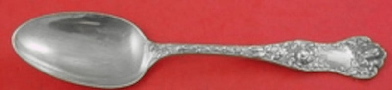 Shiebler American Beauty Sterling Silver Serving Spoon 8.25" Vintage (1 of 2)