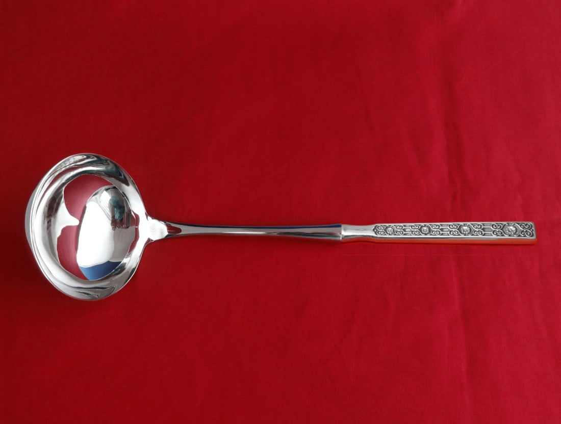 Gorham Spanish Tracery Sterling Silver Soup Ladle Custom Made 10.5" (1 of 2)