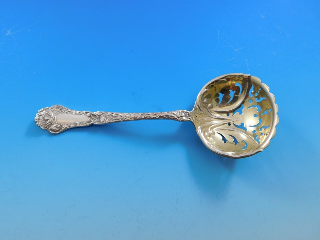 Gorham Poppy Sterling Silver Sugar Sifter Gold Wash 5.5" (1 of 4)