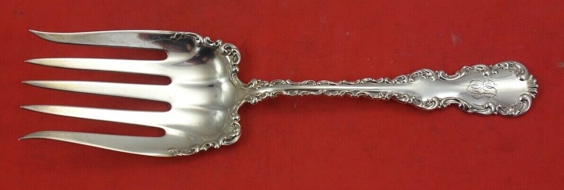 Whiting Gorham Louis XV Sterling Silver 5-Tine Fish Fork 7 3/4" (1 of 2)