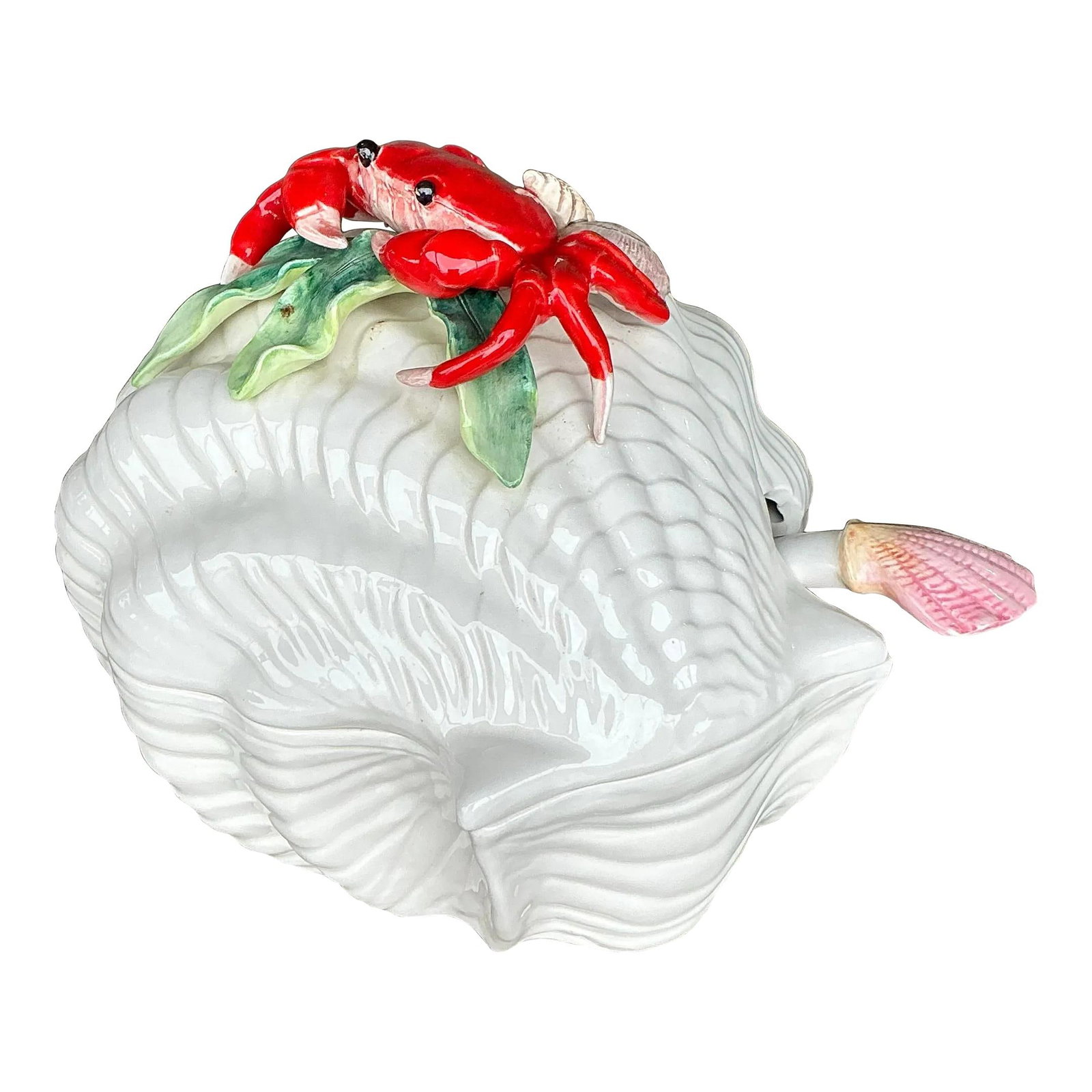 Vintage Coastal Ceramic Crab Tureen Ocean-Inspired Design (1 of 9)