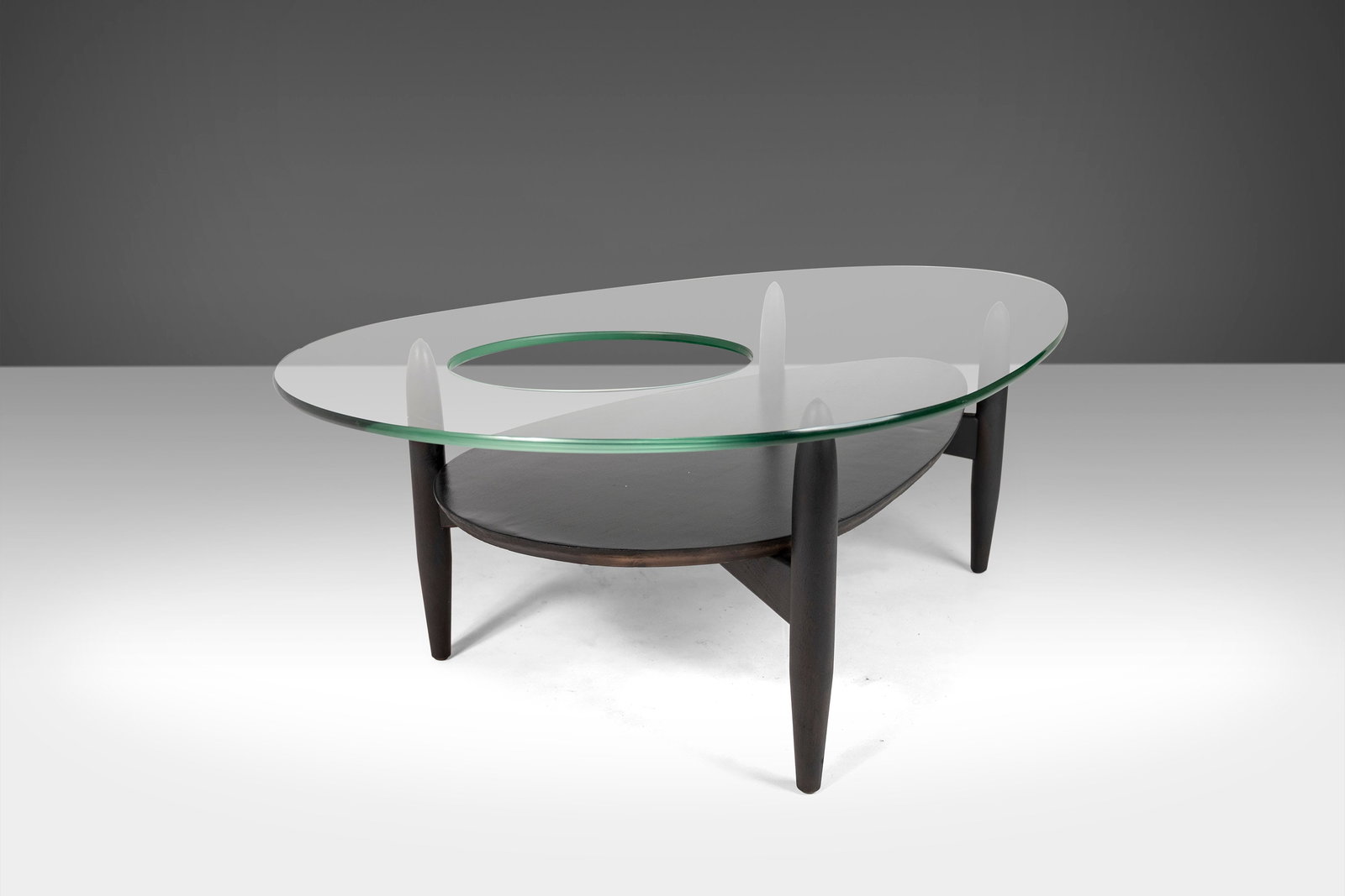 Adrian Pearsall R1917-TGT Ebonized Walnut Coffee Table 1950s (1 of 10)