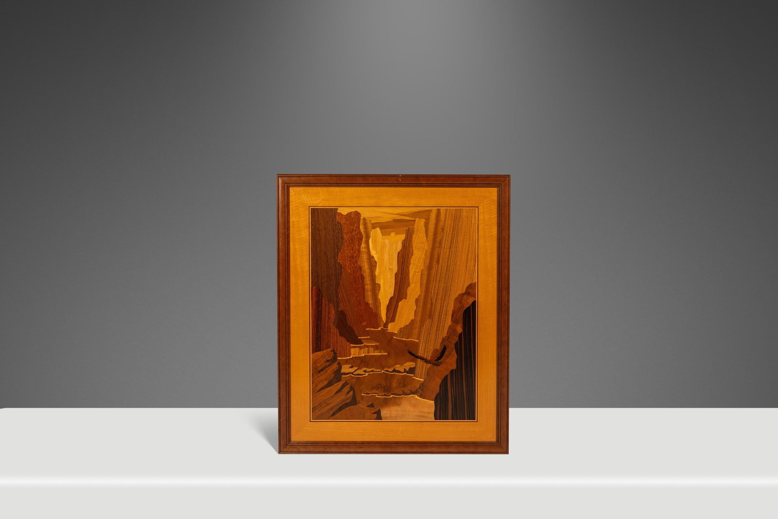 The Zion Narrows Framed Wood Marquetry Art by Hudson River Inlay (1 of 18)