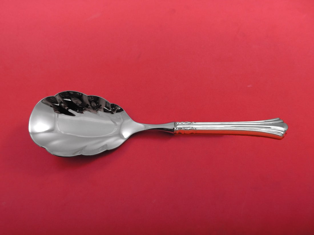 Reed & Barton Eighteenth Century Sterling Silver Custom Rice Spoon 10 Inch (1 of 3)