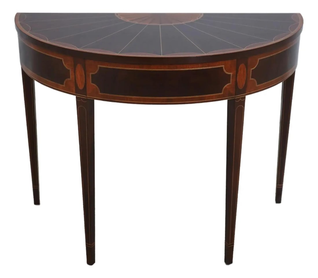 Mahogany Console Table with Inlay Colonial Williamsburg Model 2011 (1 of 10)