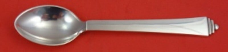 Georg Jensen Pyramid Sterling Silver Coffee Spoon GI/GJ Mark 4 1/8" (1 of 2)