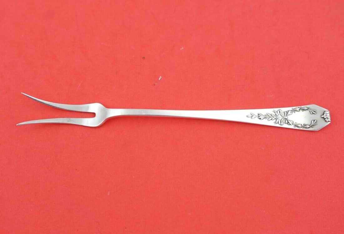 Whiting Madam Jumel Sterling Silver 2-Tine Butter Pick 6 Inch (1 of 2)