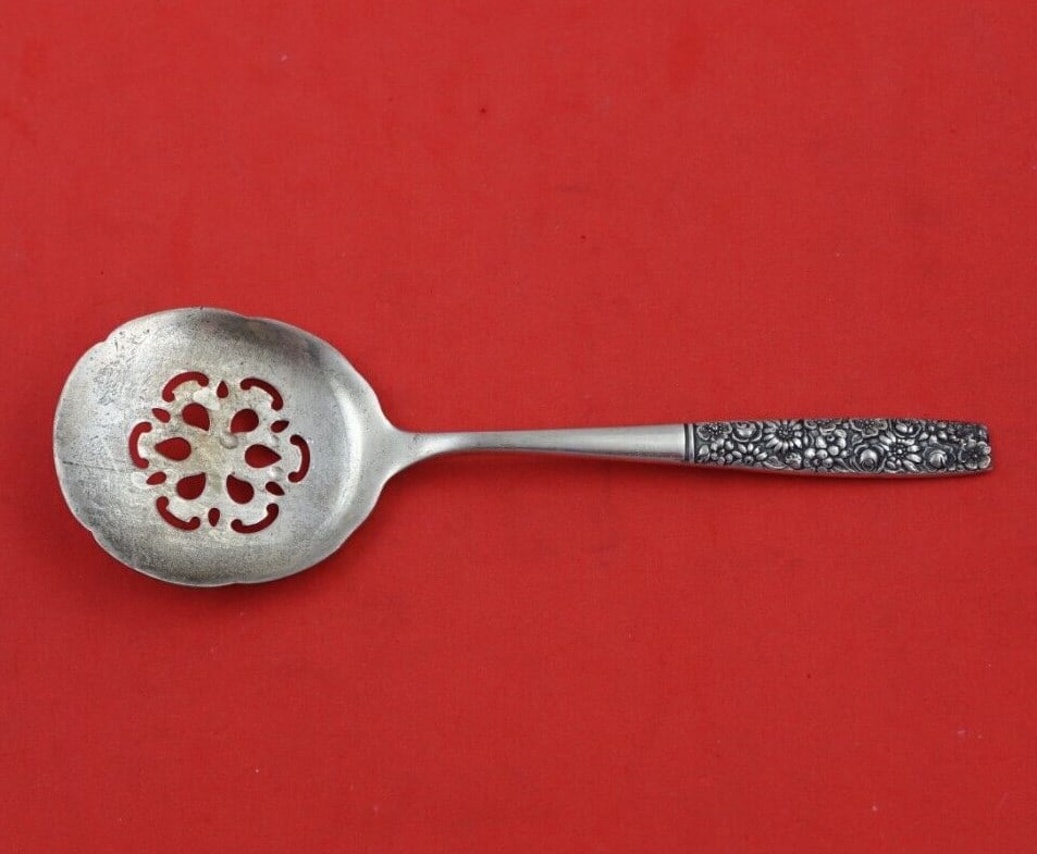 Towle Contessina Sterling Silver Nut Spoon 5.5 Inch Slotted Serving (1 of 3)