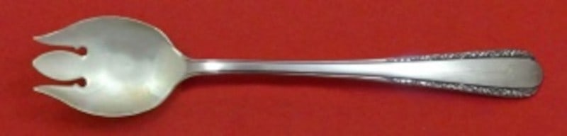 Custom 6 Inch Sterling Silver Ice Cream Fork in Moonglow Pattern: Custom 6 Inch Sterling Silver Ice Cream Fork in Moonglow Pattern This is a custom-made ice cream fork in the Moonglow pattern by International, crafted from sterling silver. The fork measures 6 inches