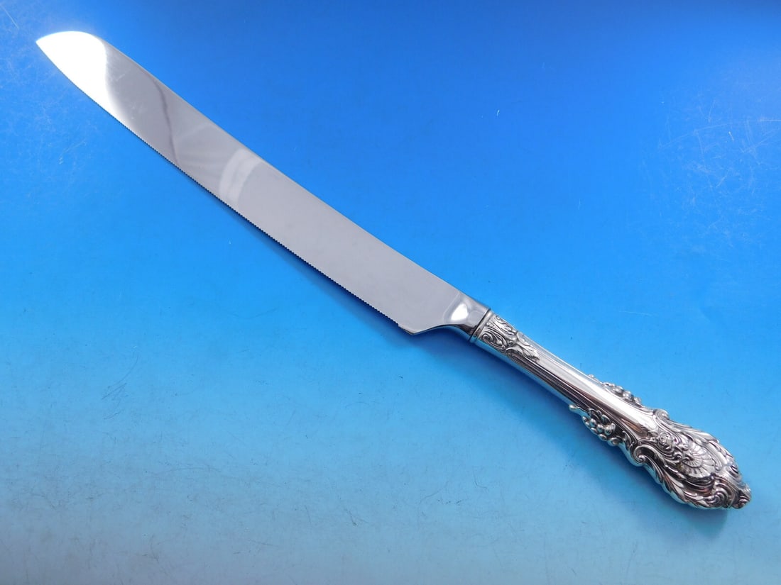 Wallace Sir Christopher Sterling Silver Wedding Cake Knife 12 Inch Custom (1 of 8)