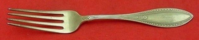 Whiting Indian Sterling Silver Regular Fork 7 1/8" Monogrammed (1 of 2)