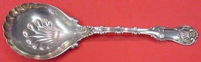 Whiting Imperial Queen Sterling Silver Preserve Spoon 7.5 Inch (1 of 2)