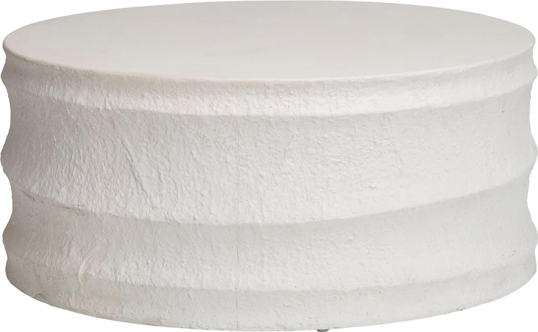 Adelmo Outdoor Coffee Table White Finish 35.5 x 35.5 (1 of 1)