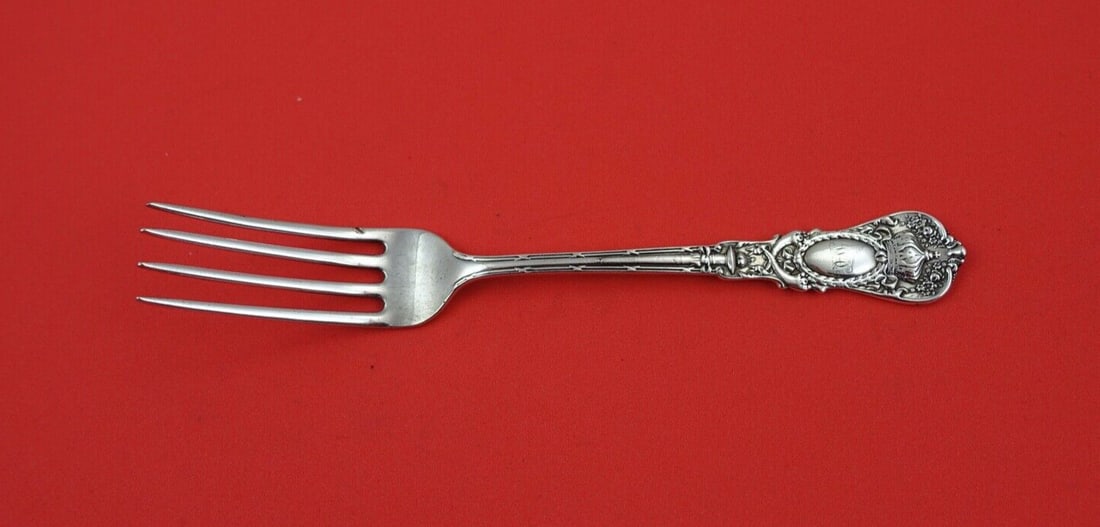 Durgin Empire Sterling Silver Tea Fork Monogrammed 6 1/8 Inches (1 of 2)