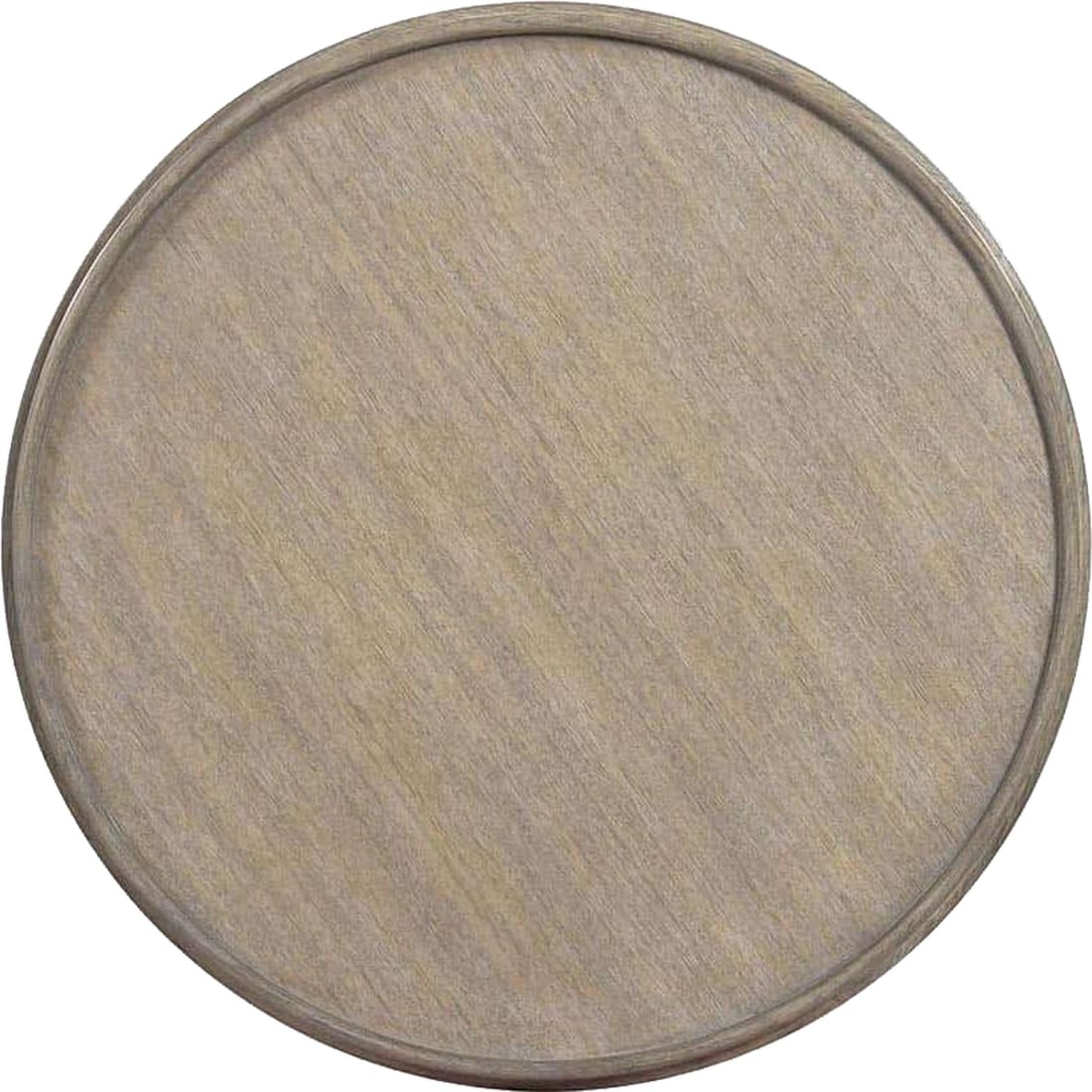 Oliver Home Liz Round Side Table with Lipped Top Rabbit Finish (1 of 1)