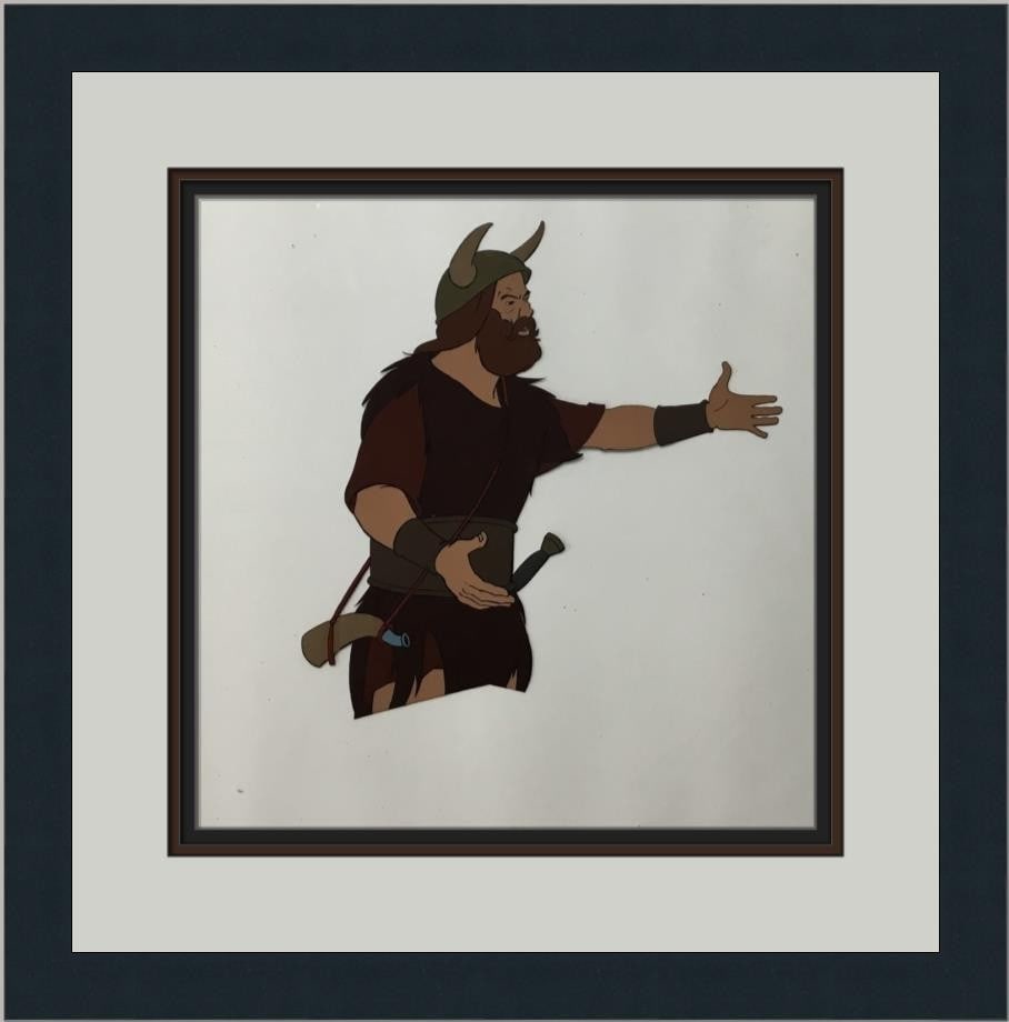 Framed Hand Painted Boromir Animation Cel from The Lord of the Rings 1978 (1 of 3)