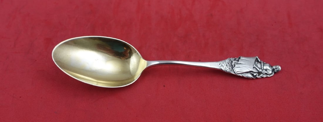 Gorham Nuremberg Sterling Silver Pap Spoon 1888 Gold Washed 6" (1 of 2)
