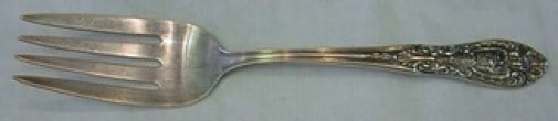 Easterling Southern Grandeur Sterling Silver Cold Meat Fork 8 1/8" (1 of 2)