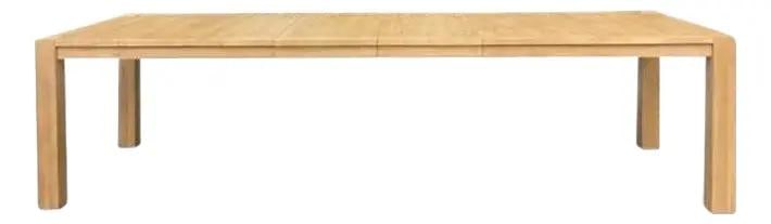 Vintage Contemporary Blonde Wood Dining Table USA Crafted 120" (1 of 10)