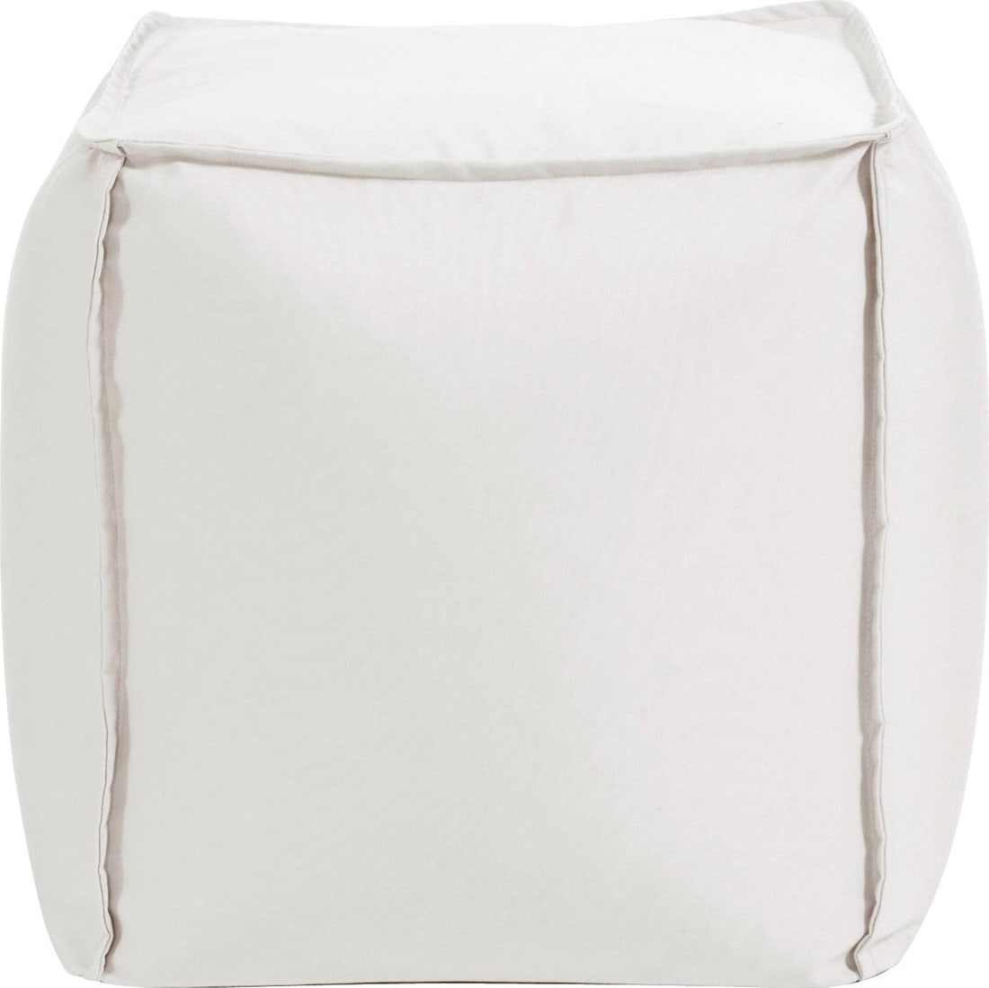 Howard Elliott Hand-Finished Coastal Square Pouf Ottoman (1 of 1)