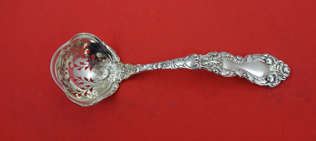 Gorham Imperial Chrysanthemum Sterling Silver Sugar Sifter Ladle 6 Inch (1 of 2)