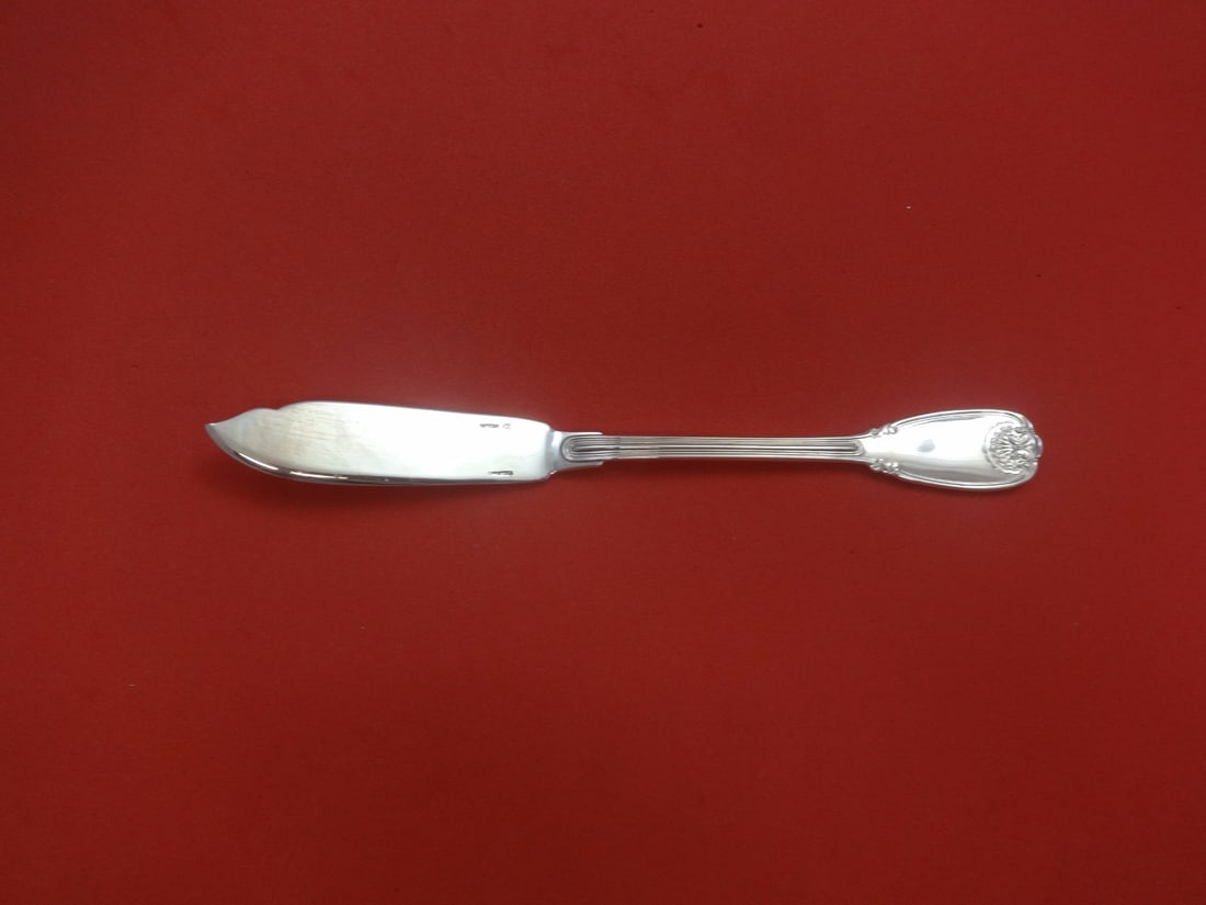 Christofle Sceaux Sterling Silver Fish Knife 8 1/8 Inches (1 of 2)