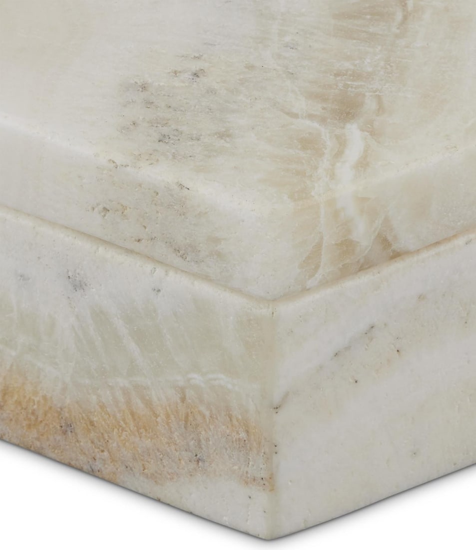 Currey Arco Hexagon Onyx Box 3H 7W 6D (1 of 5)