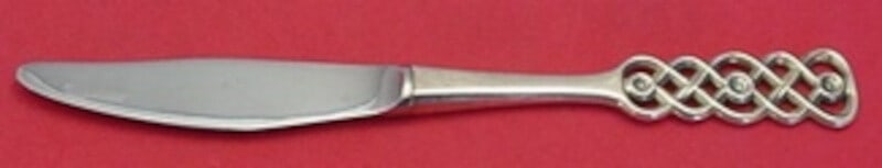 David Andersen Ringebu .830 Silver 8 Inch Dinner Knife Flatware (1 of 2)