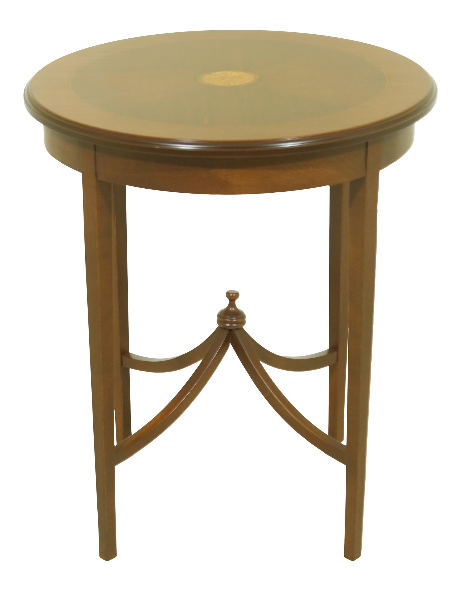 Elegant Federal Style Inlaid Mahogany Round Table 18th Century Design (1 of 10)