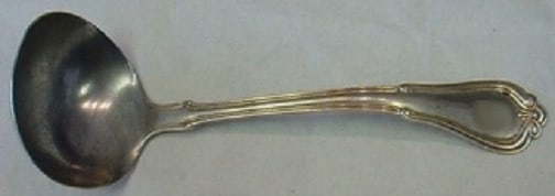 Gorham Villa Norfolk Sterling Silver Gravy Ladle 7 Inch (1 of 1)