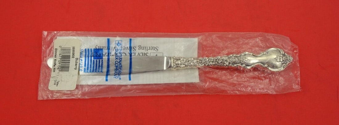 International Sterling Silver Du Barry Dinner Knife 9 3/4 Inch Modern (1 of 2)